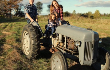 My Family on my Great Grandfathers Tractor my Grandfather gave me