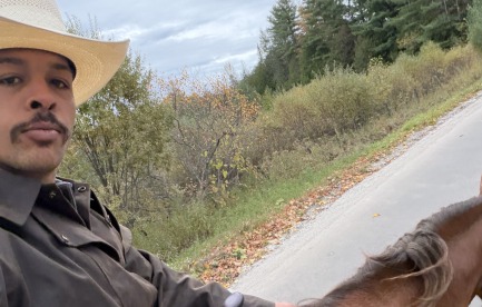 Me riding mustang 