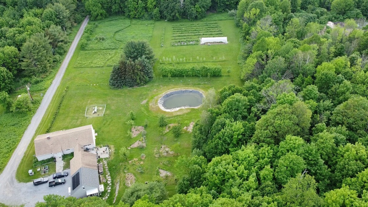 Aerial View of Maple Mountain Homestead