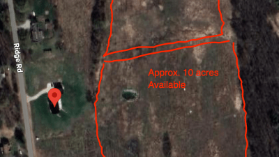 Satellite view of available acreage