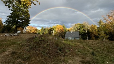 Rainbow from upper fields