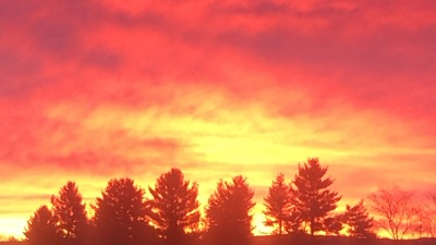 Great eastern view from our hilltop