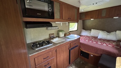 Inside camper