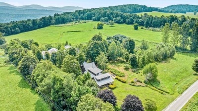 Aerial shot of land 