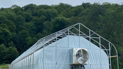 3,000ft2 automated light devripation dual frame greenhouse 