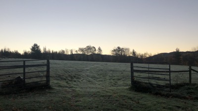 Entrance to the back fields