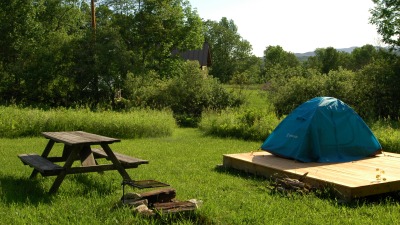 Wildflower tent site
