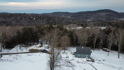 Aerial view of house
