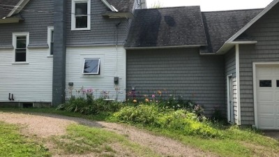 North side of house