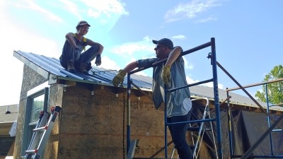 Replacing Roof on Tiny House