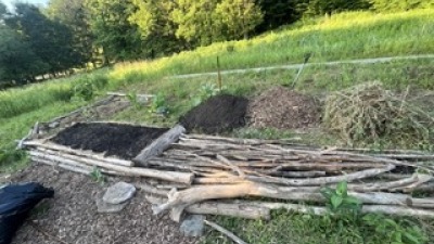 Our current hugel garden