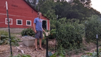 Alex in the garden