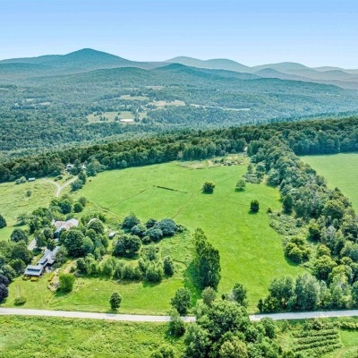 Aerial shot of land 
